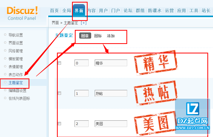 discuz图章图标设置教程